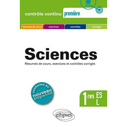 Sciences Premières ES et L Nouveau Programme 2011
