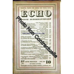 ECHO REVUE INTERNATIONALE [No 10] du 01/06/1947 - L'EUROPE - W....