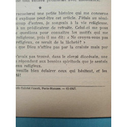 Plaidoyer pour le Clergé Diocésain