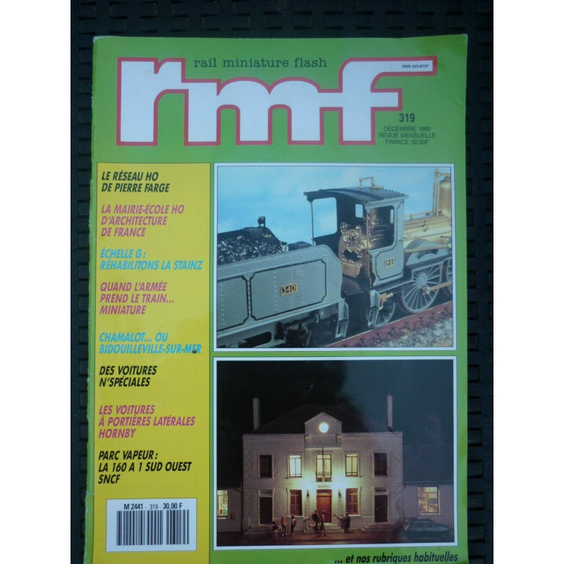 RMF Rail miniature flash n319 décembre 1990 Le réseau HO de Pierre...