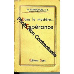 dans le mystere l esperance