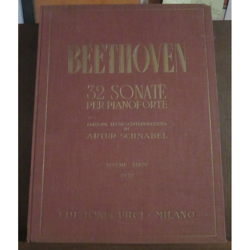 Beethoven 32 sonate per pianoforte Volume Terzo 24-32