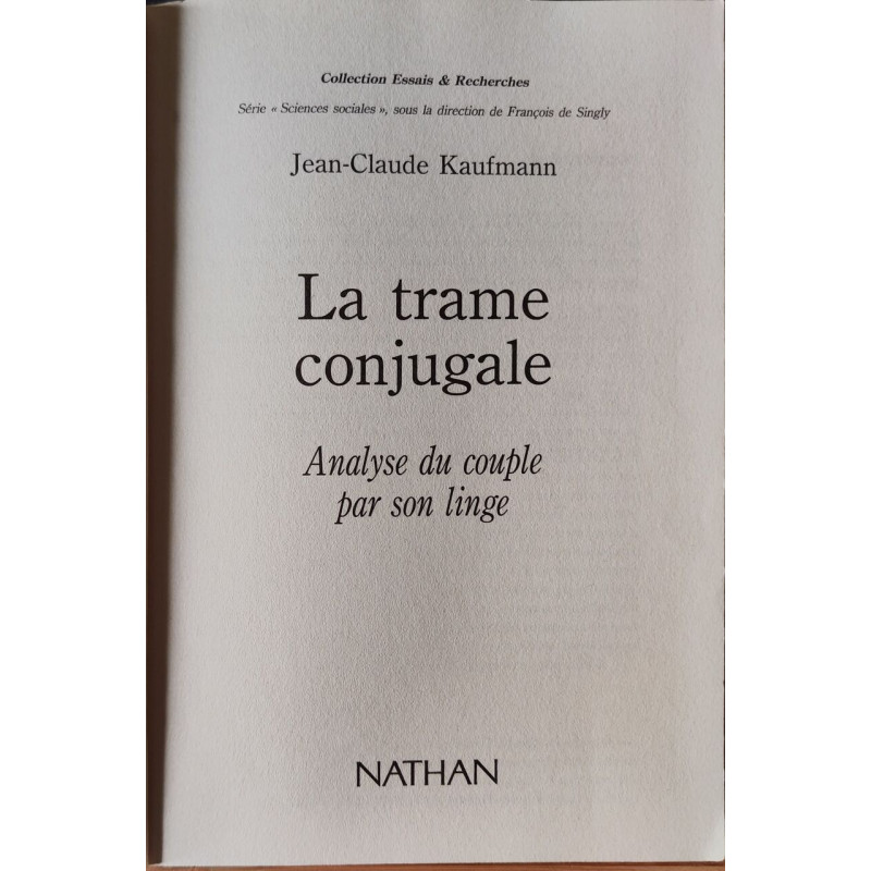 La trame conjugale