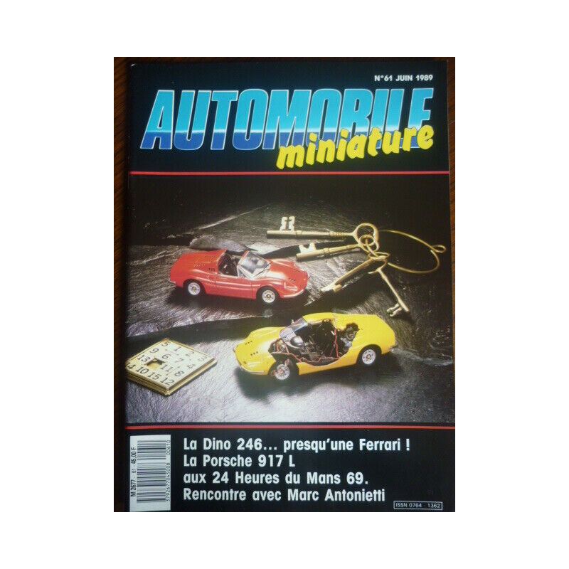 Automobile miniature n61 juin 1989 modélisme