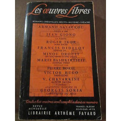 Les Oeuvres Libres n173 giono salacrou ikor librairie Arthème Fayard