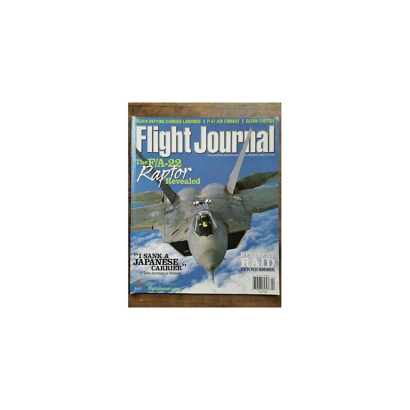 Flight Journal The fa 22 Raptor Revealed April