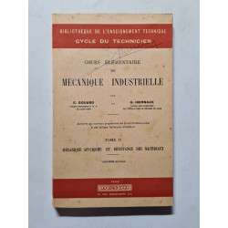 Cours élémentaire de mécanique industrielle