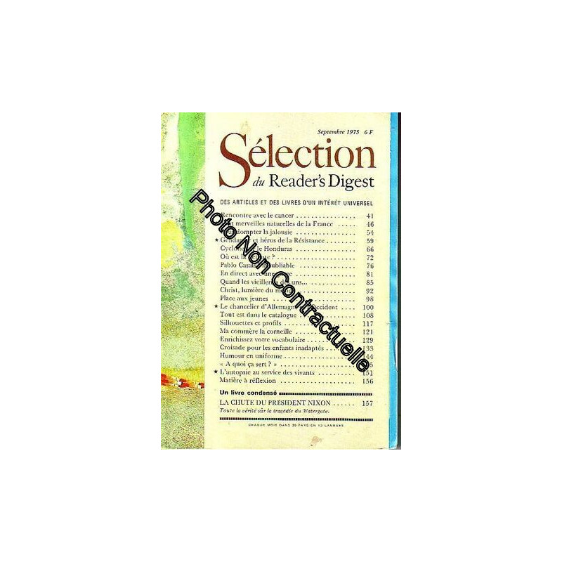 Sélection Du Reader's Digest N° 325 : Septembre 1975