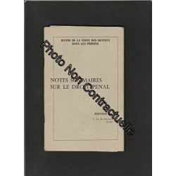 Oeuvre de la visite des détenus dans les prisons. Notes sommaires...