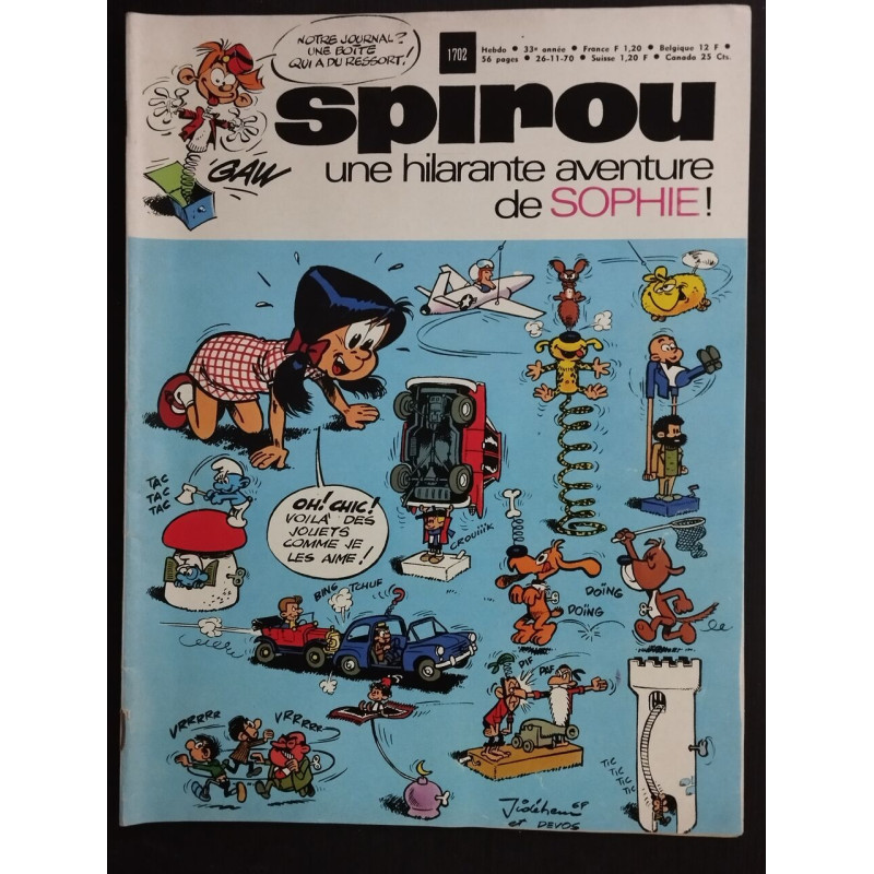 Revue le Journal de Spirou N° 1702