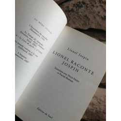 Lionel Raconte Jospin. Entretiens Avec Pierre Favier Et Patrick Rotman