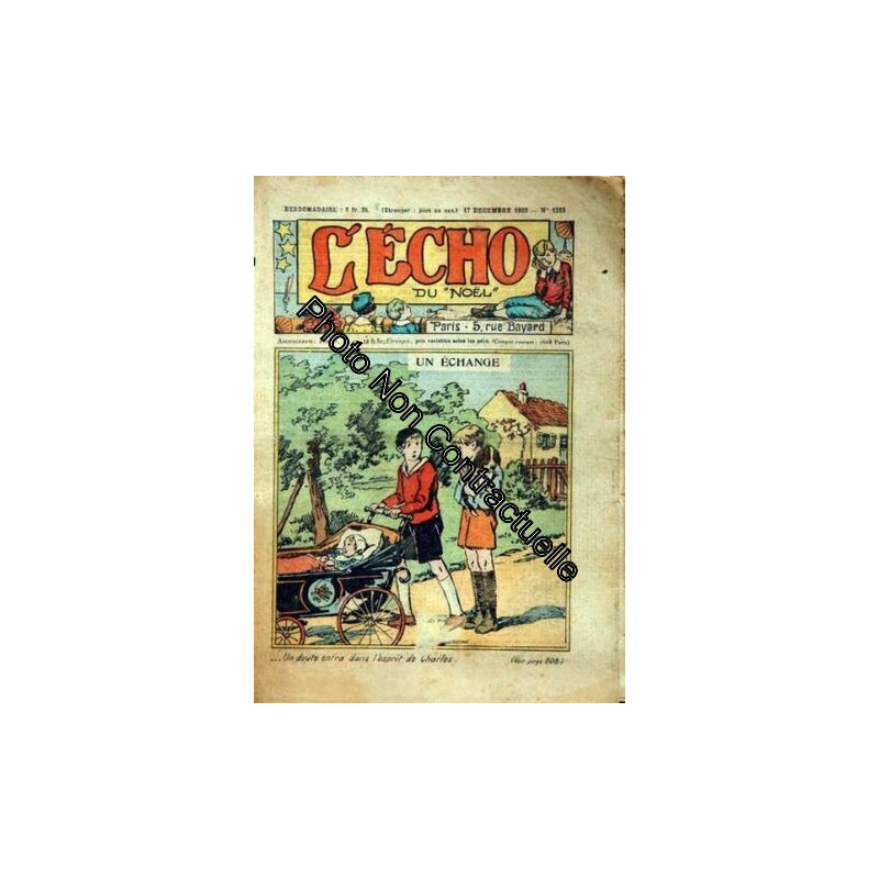 ECHO DU NOEL [No 1215] du 17/12/1933 - UN ECHANGE