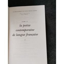 La poesie contemporaine de langue française tome 1