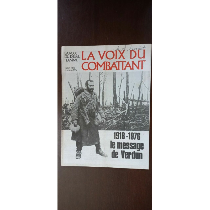 La Voix du Combattant 1916 1976 le message de Verdun n 1417 1976