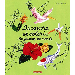 Découvre et colorie les jardin du monde