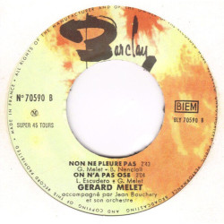 Oui Je M'en Vais (Bleu Bleu)