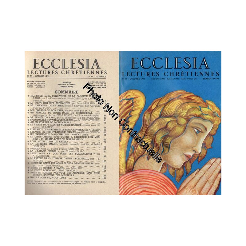 Ecclesia N° 55 -Octobre 1953