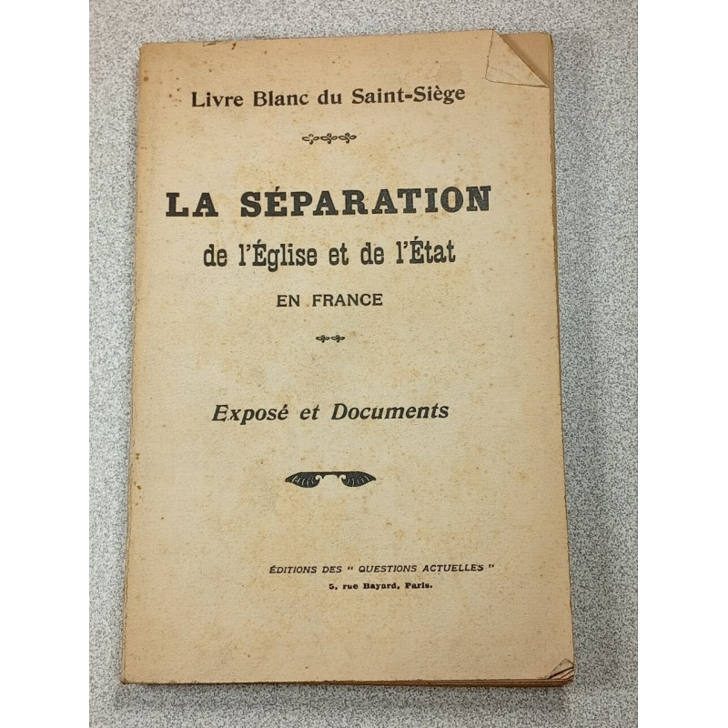 La Séparation de l'Église et de l'État