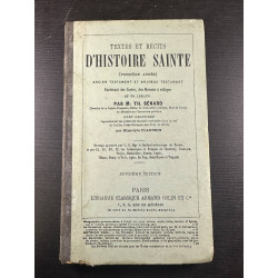 Textes et récits d'histoire sainte première année