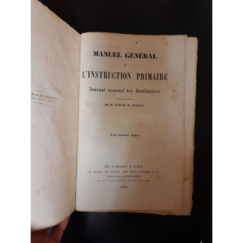 Manuel Général de l'Instruction Primaire