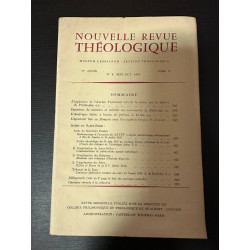 Nouvelle revue théologique 87e année n°8 tome 77