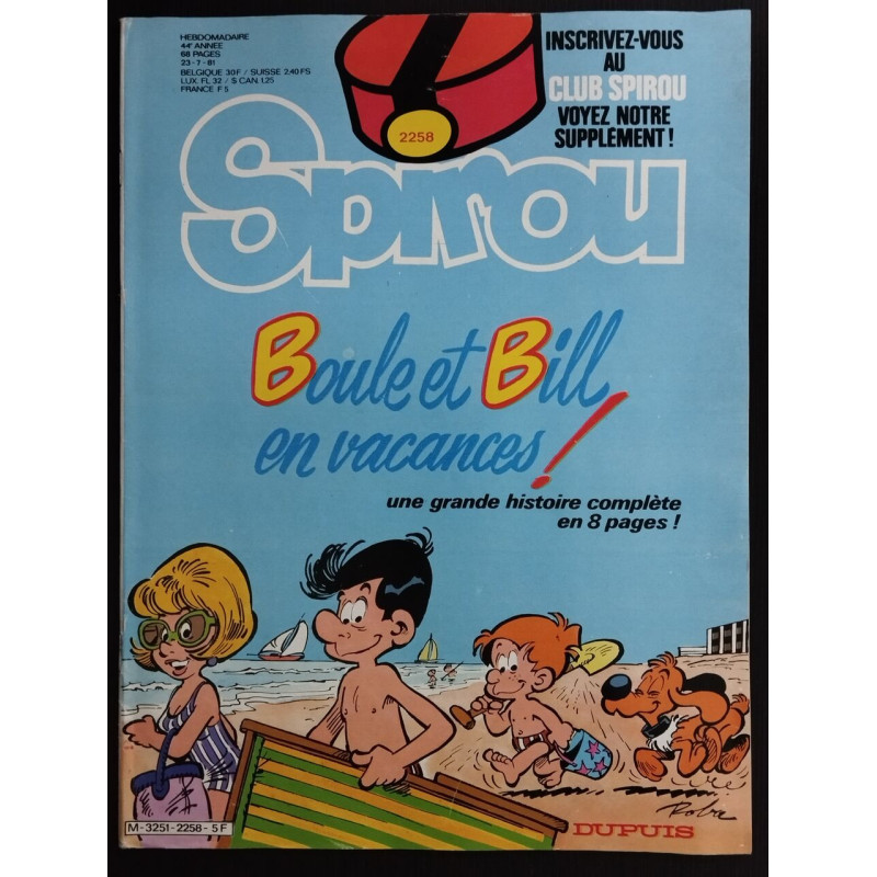 Le Joournal de Spirou N° 2258
