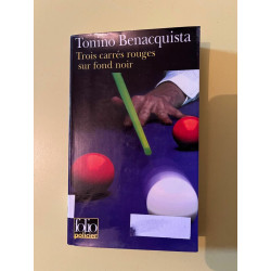 Trois carrés rouges sur fond noir policier