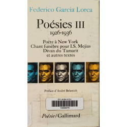 Poésies III 1926-1936