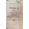 Poésies III 1926-1936