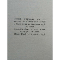 L'herbe à brûler calmann lévy