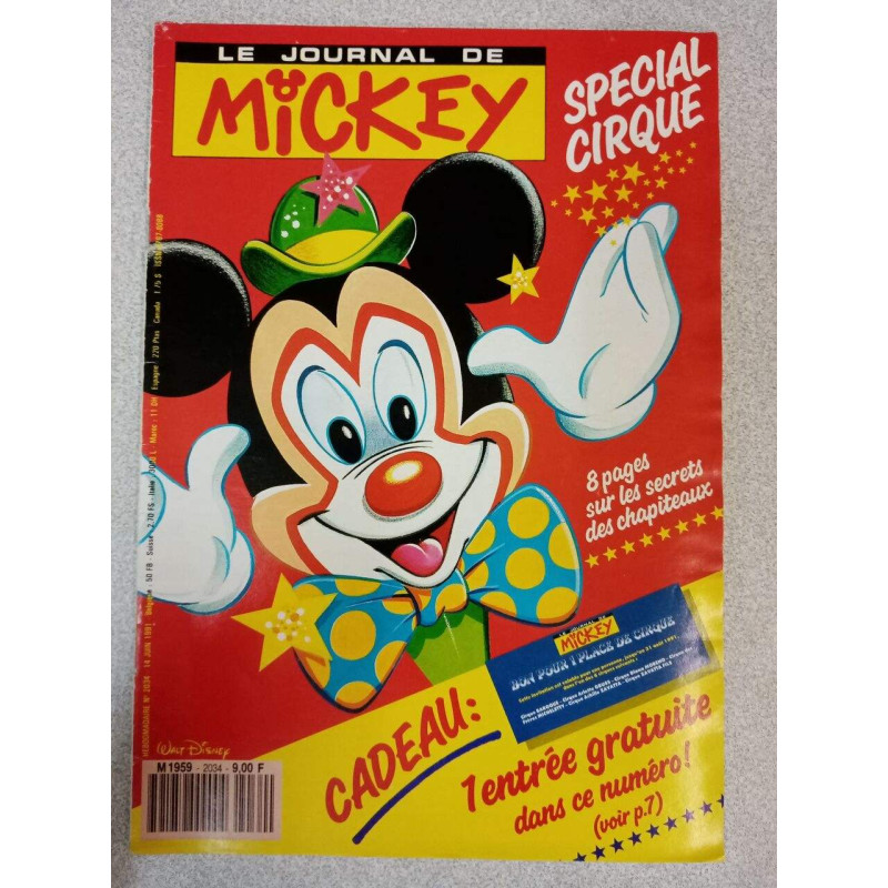 Le Journal De Mickey Nº2034 / Juin 1991