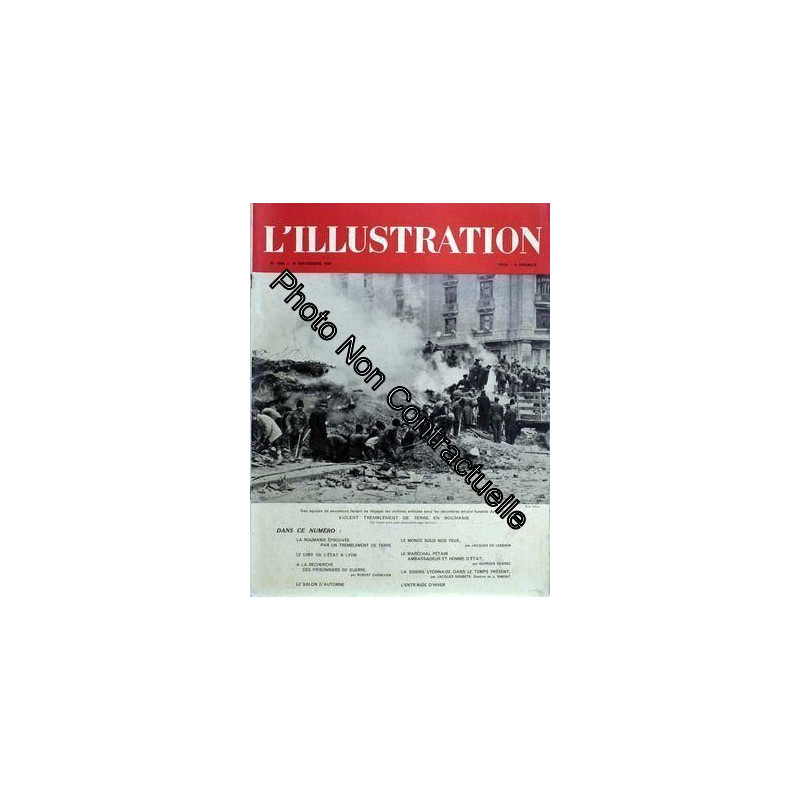 Illustration (L') N° 5099 Du 30/11/1940 - La Roumanie Eprouvee Par...