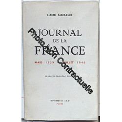 Journal de la France mars 1939 - juillet 1940 in-8° br
