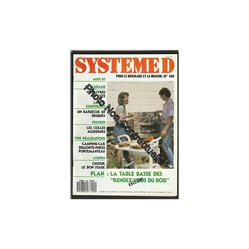 SYSTEM D [No 499 de Aout 1987] Pour le bricolage et la Maison :...