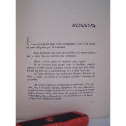 envoi MEANDRES Discours de Réception Académie Stanislas NANCY