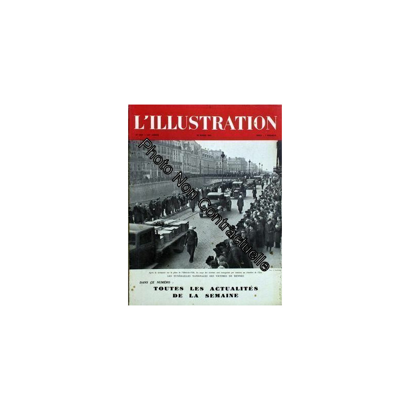 Illustration (L') N° 5219 Du 20/03/1943 - Les Funerailles...