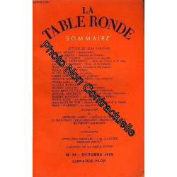 La Table Ronde N° 94 - Autour De Jean Cocteau. Pierre Sipriot :...