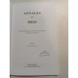 Annales du midi / revue de la france meridionale nº232