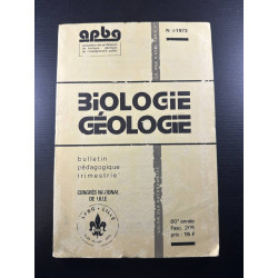 Biologie géologie n°1-1973 APBG BULLETIN PEDAGOGIQUE TRIMESTRIEL