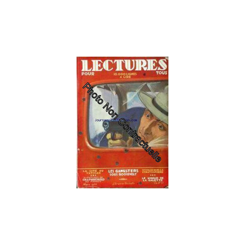 LECTURES POUR TOUS du 01/03/1933 - THEATRE ET CINEMA - GASTON CH....