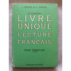 Le nouveau livre unique de lecture et de français