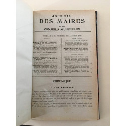 JOURNAL DES MAIRES ET DES CONSEILS MUNICIPAUX année 1923 complete...