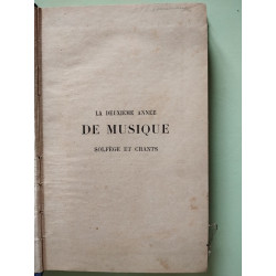 La deuxième année de musique solfège et Chants