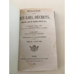 Bacqua et Dupont BULLETIN ANNOTE DES LOIS DECRETS ARRETES année