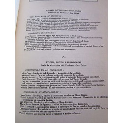 Revue tiers monde pouvoir Mythes et idéologies Tome XV n57 janvier...