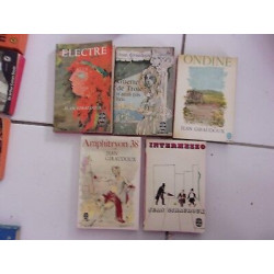 lot 5 livres Ondine Electre Intermezzo Guerre de Troie Amphitryon