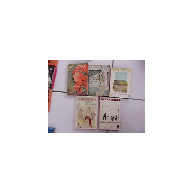 lot 5 livres Ondine Electre Intermezzo Guerre de Troie Amphitryon