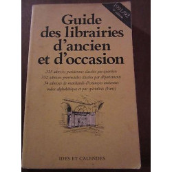 Guide des librairies d'ancien et d'occasion 1991 1992 Ides et Calendes