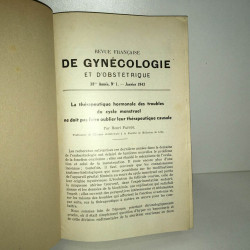 Pierra REVUE FRANCAISE DE GYNECOLOGIE ET D'OBSTETRIQUE Tome 38 année