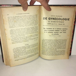 Pierra REVUE FRANCAISE DE GYNECOLOGIE ET D'OBSTETRIQUE Tome 38 année